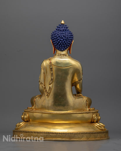 Sacred Shakyamuni Buddha Statue | Traditional Tibetan Art