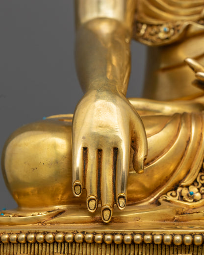 Sacred Shakyamuni Buddha Statue | Traditional Tibetan Art