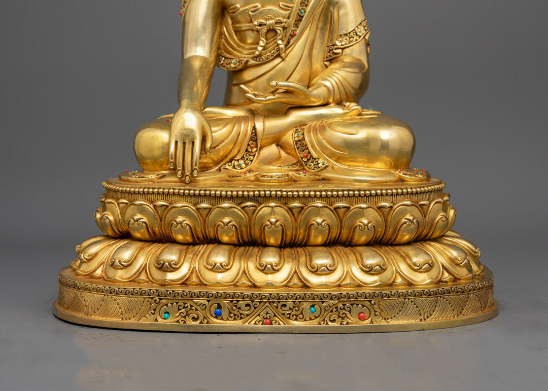 Sacred Shakyamuni Buddha Statue | Traditional Tibetan Art