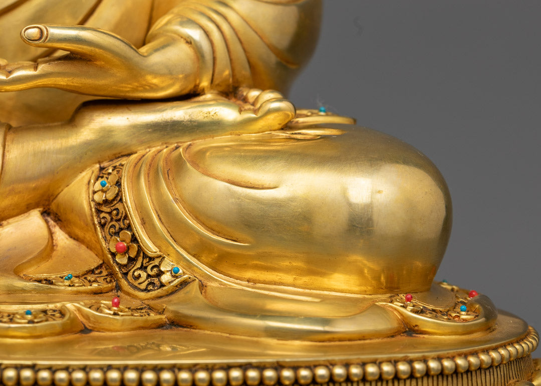 Sacred Shakyamuni Buddha Statue | Traditional Tibetan Art