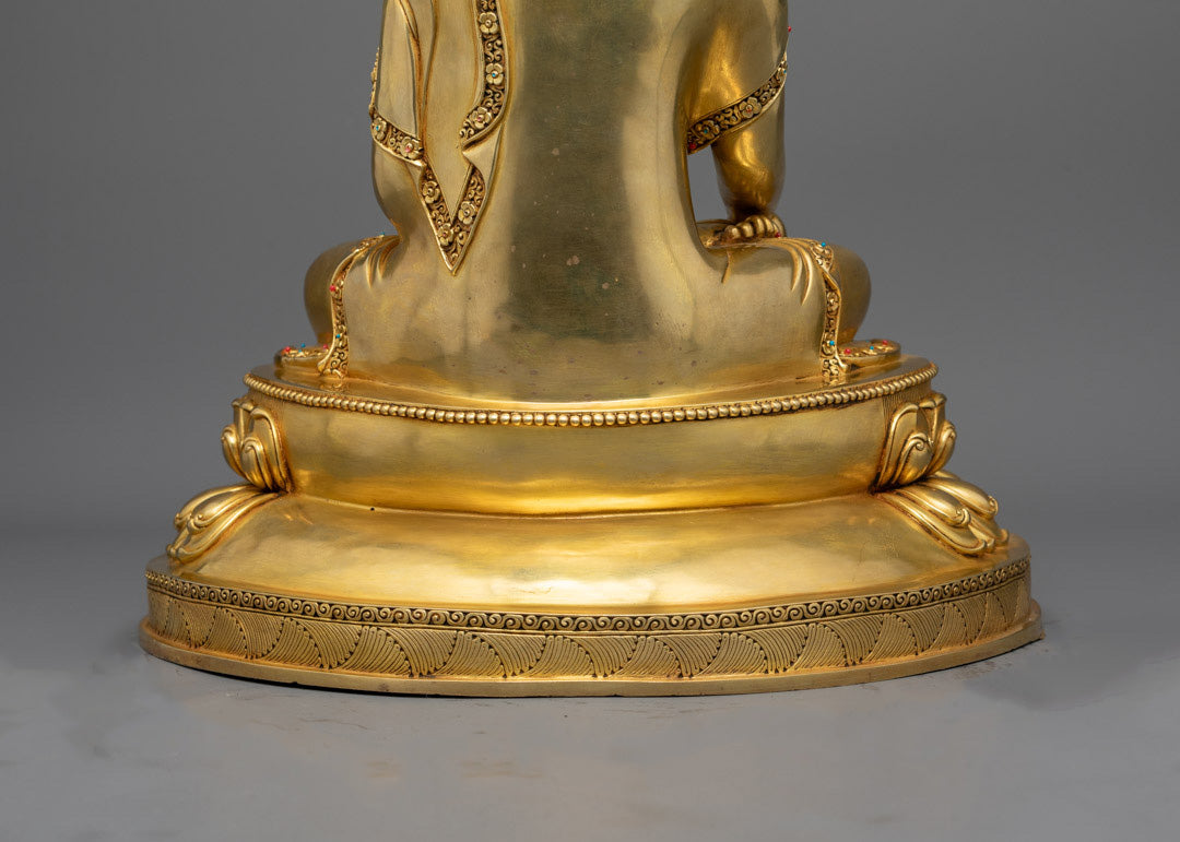 Sacred Shakyamuni Buddha Statue | Traditional Tibetan Art