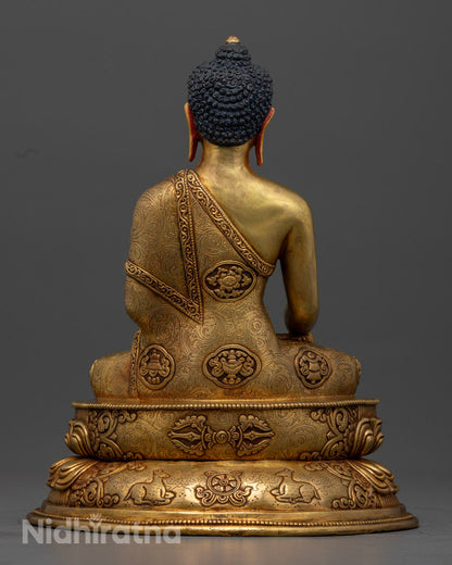 Back side image of Shakyamuni Buddha