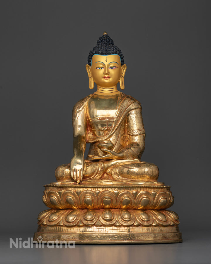 Shakyamuni Buddha Statue | Traditional Himalayan Art Nepal