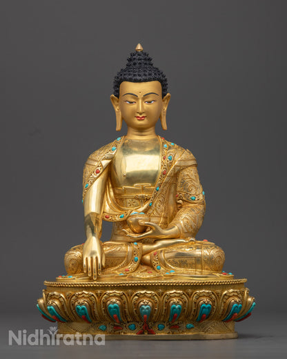 Shakyamuni Buddha Statue | Traditional Tibetan Buddhist Art