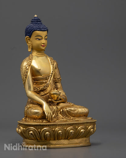 Shakyamuni Buddha Statue for Meditation, Mindfulness &amp; Inner Peace | Handmade in Nepal