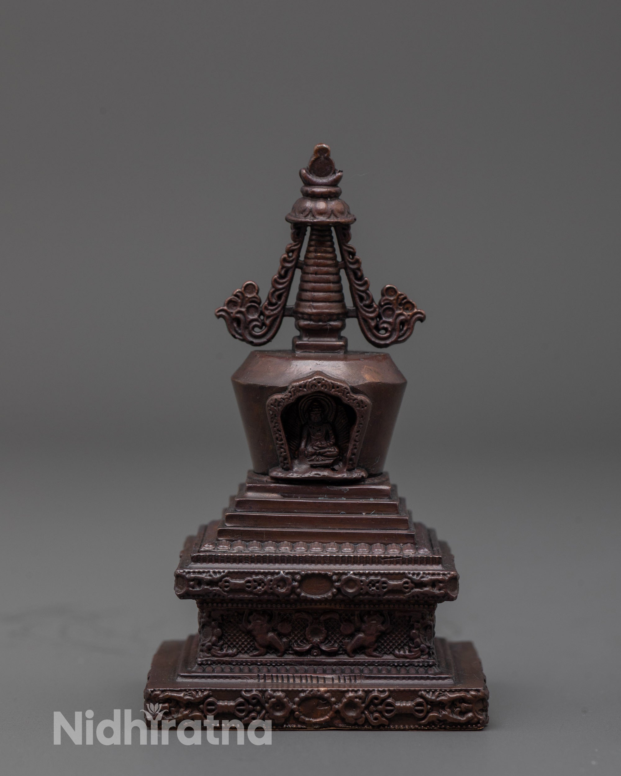 Shakyamuni Buddha Stupa | Handcrafted Nepalese Buddhist Stupa