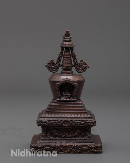 Shakyamuni Buddha Stupa | Handcrafted Nepalese Buddhist Stupa