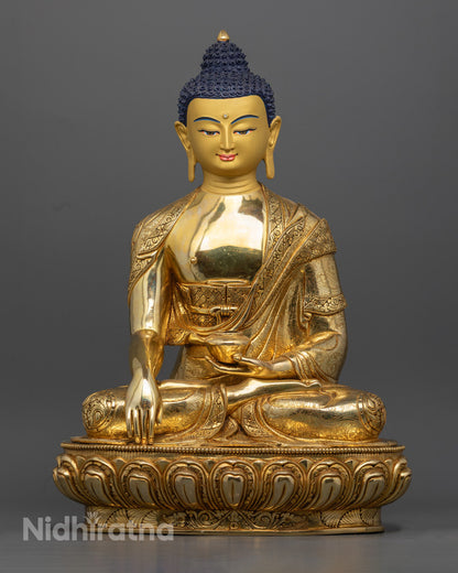 Shakyamuni Buddha Statue | Traditional Nepalese Buddhist Art