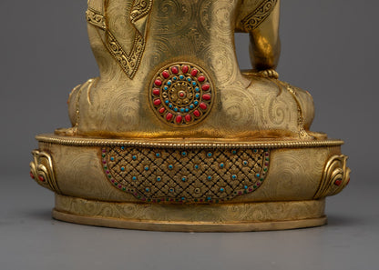 Beautiful Shakyamuni Buddha Statue | Traditional Himalayan Art