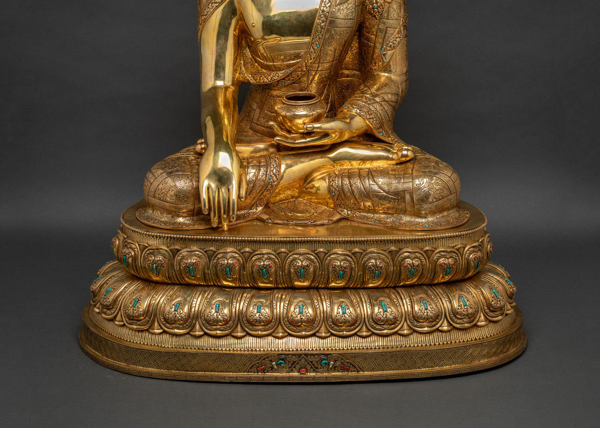 32 Inch Tall Shakyamuni Buddha Statue | Life-Size Buddhist Masterpiece
