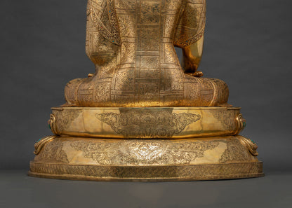 32 Inch Tall Shakyamuni Buddha Statue | Life-Size Buddhist Masterpiece