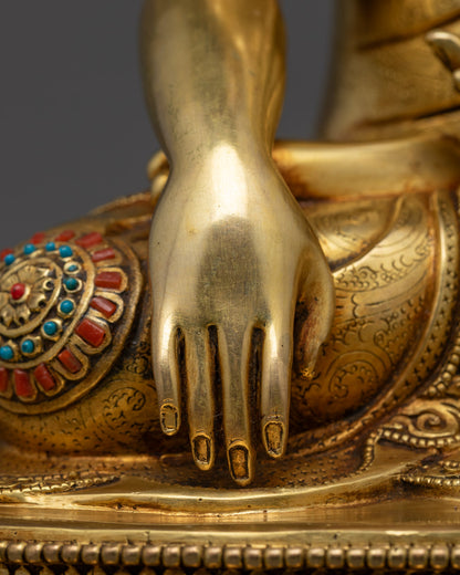 Beautiful Shakyamuni Buddha Statue | Traditional Himalayan Art
