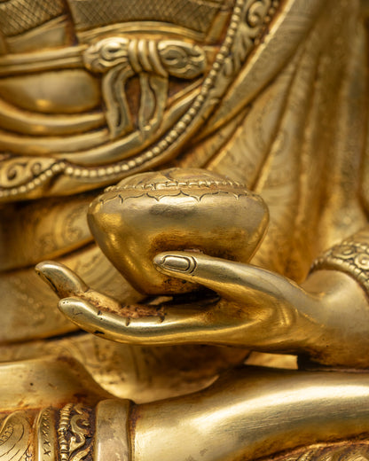 Beautiful Shakyamuni Buddha Statue | Traditional Himalayan Art