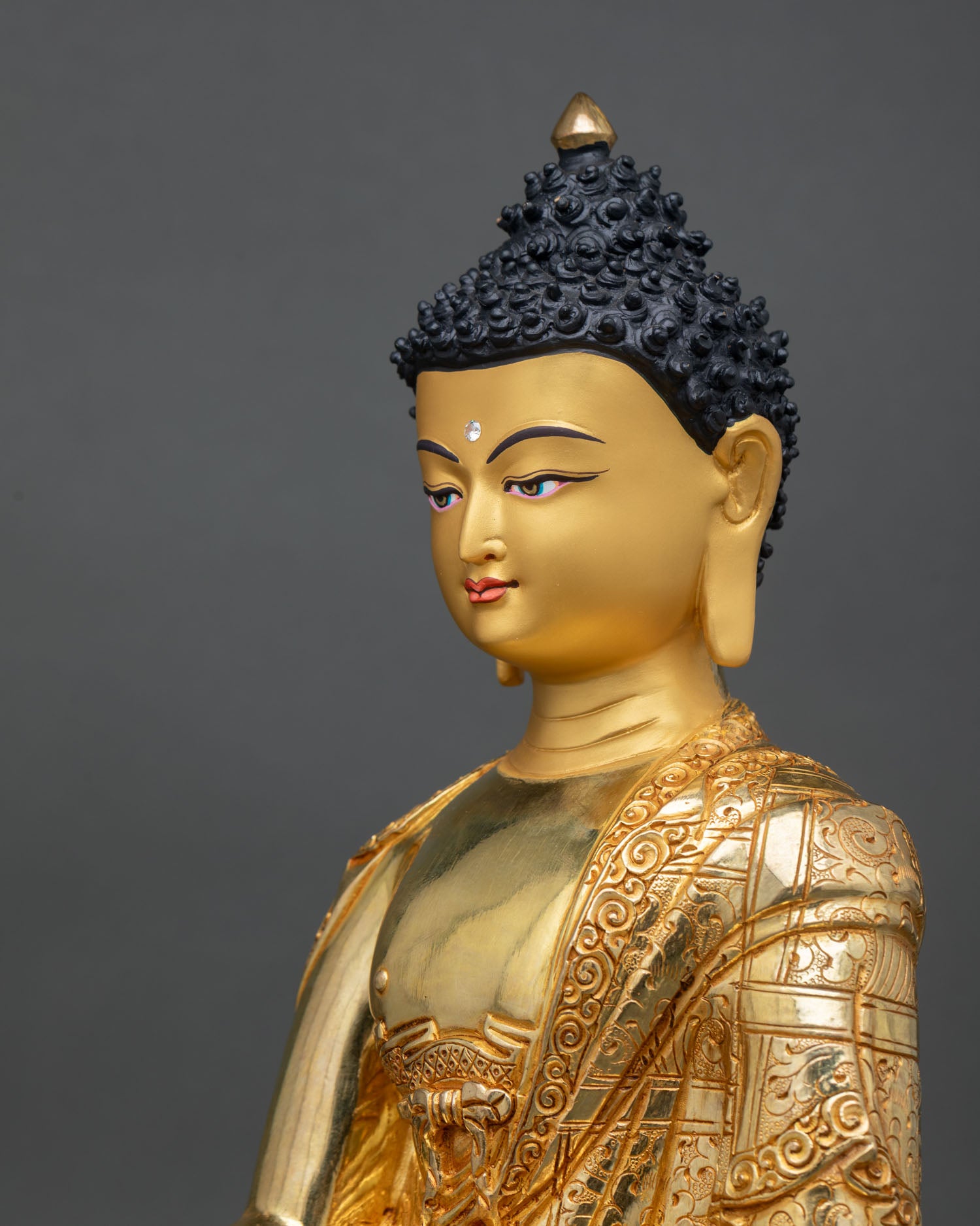 Shakyamuni Buddha Statue | Traditional Himalayan Sacred Art