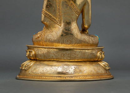 Shakyamuni Buddha Statue with Traditional Nepalese Artistry