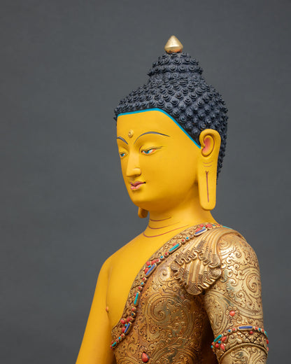 Shakyamuni Buddha Statue | Buddhist Enlightenment Art  Figurine