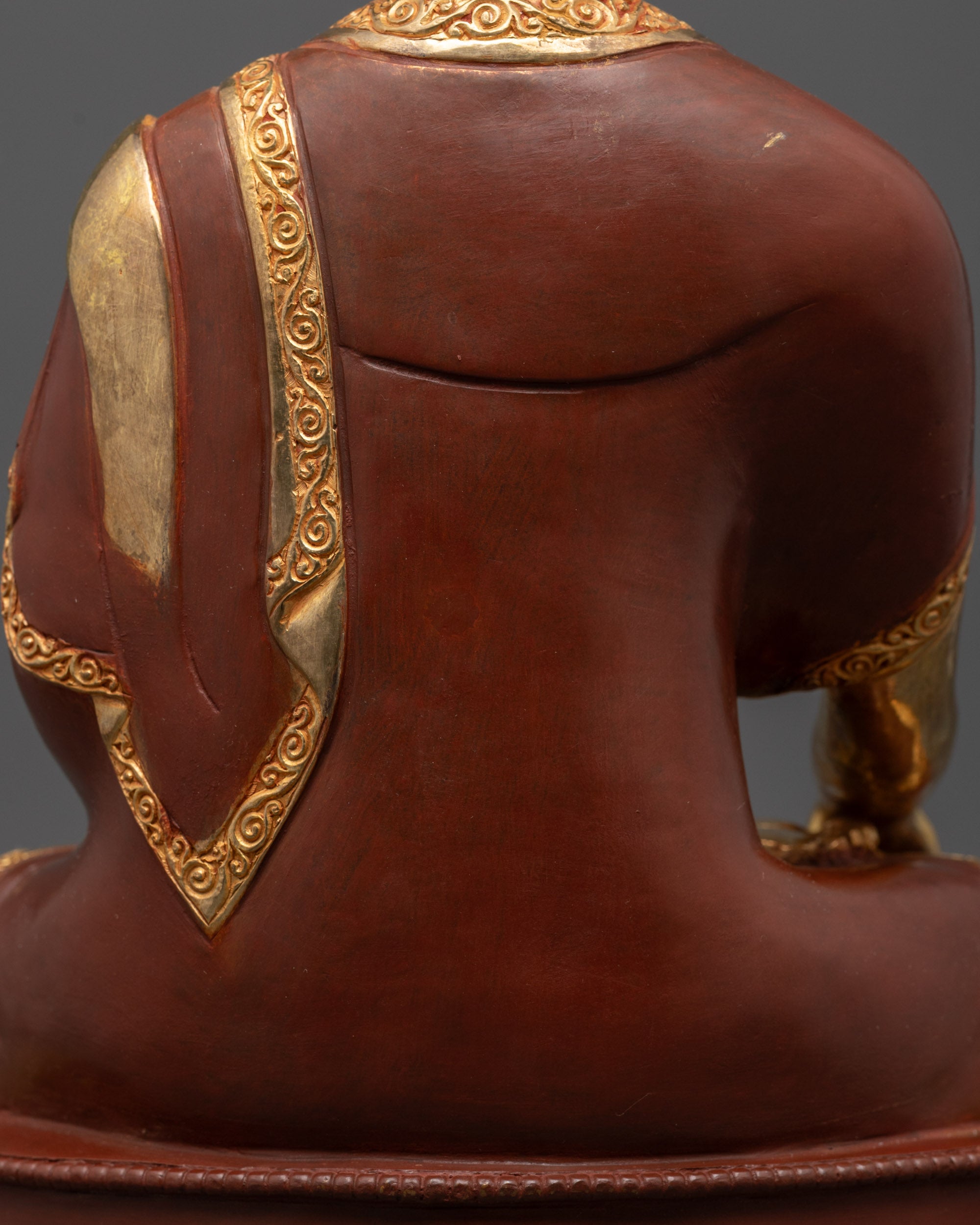 Partially Gold Gilded Shakyamuni Buddha Statue | Lost Wax Copper