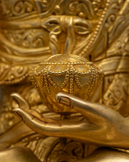 The Shakyamuni Buddha Statue for Buddhist Shrine