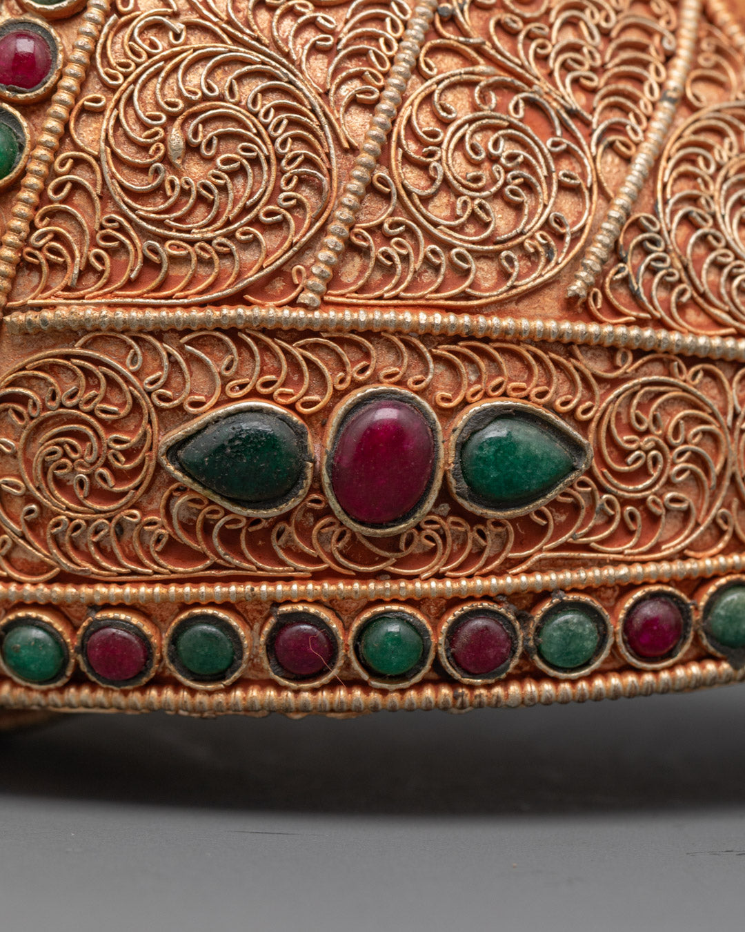 Handcrafted Copper Conch Shell | Buddhist Art