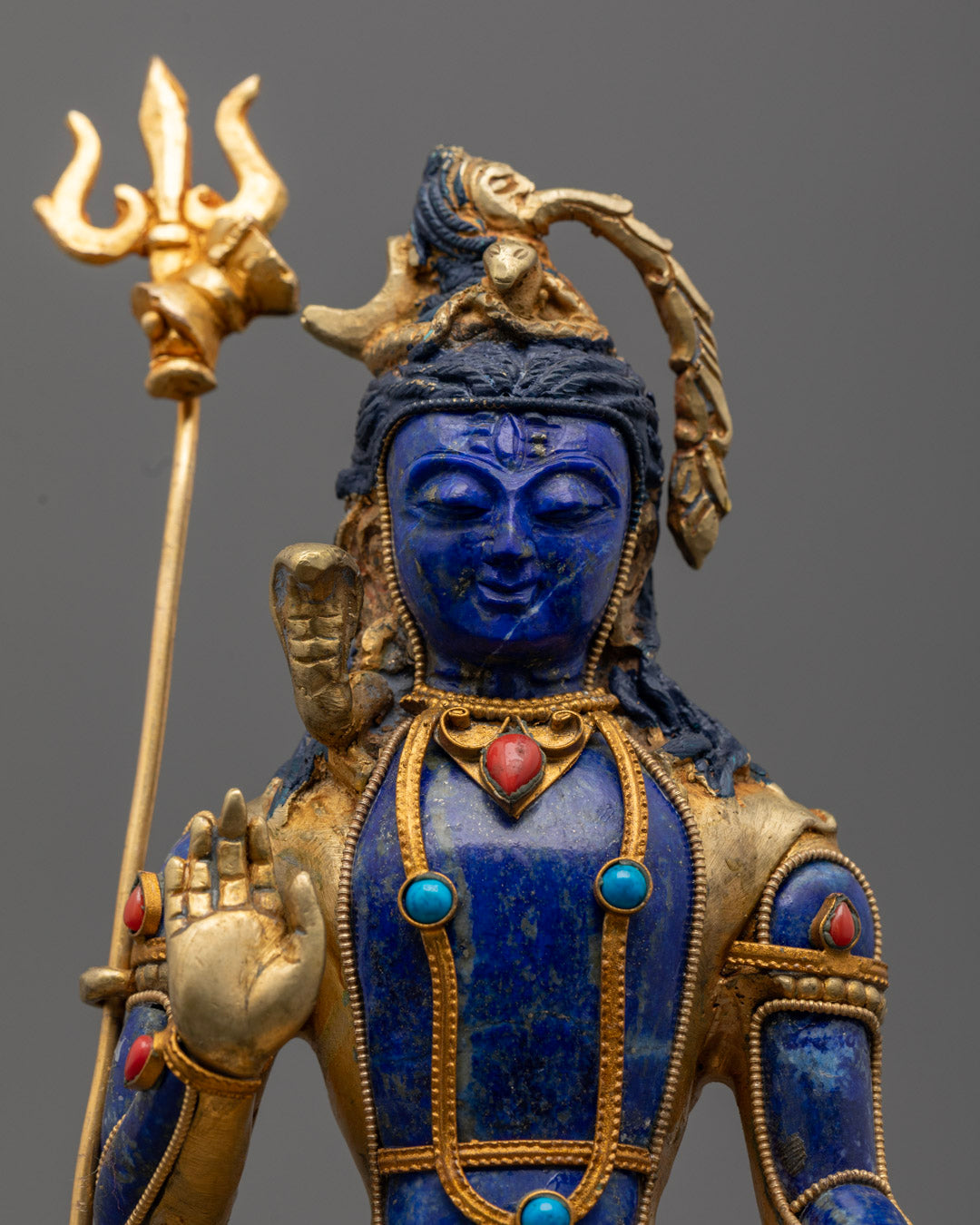 Buy Shiva Statue | Blue Precious Stones Body