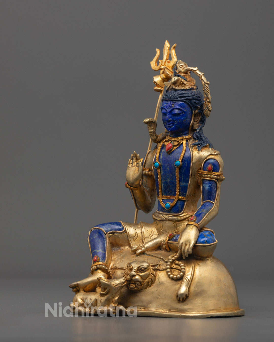 Buy Shiva Statue | Blue Precious Stones Body