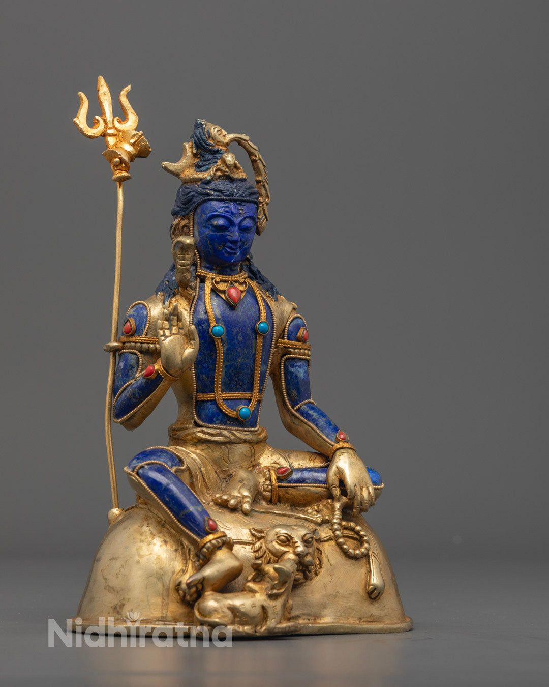 Buy Shiva Statue | Blue Precious Stones Body
