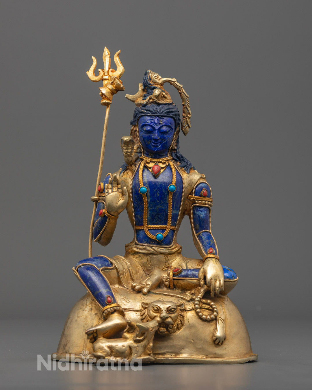 Buy Shiva Statue | Blue Precious Stones Body