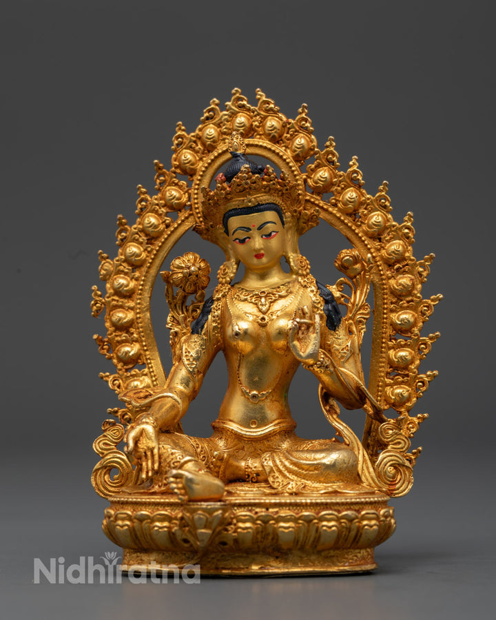 Green Tara Statue | Handcrafted Nepalese Art for Healing