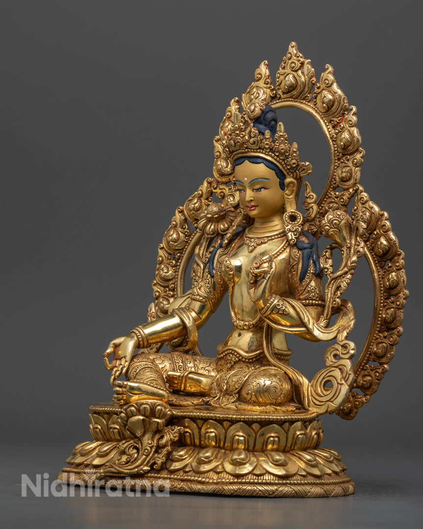Green Tara Statue | Tibetan Bodhisattva of Healing