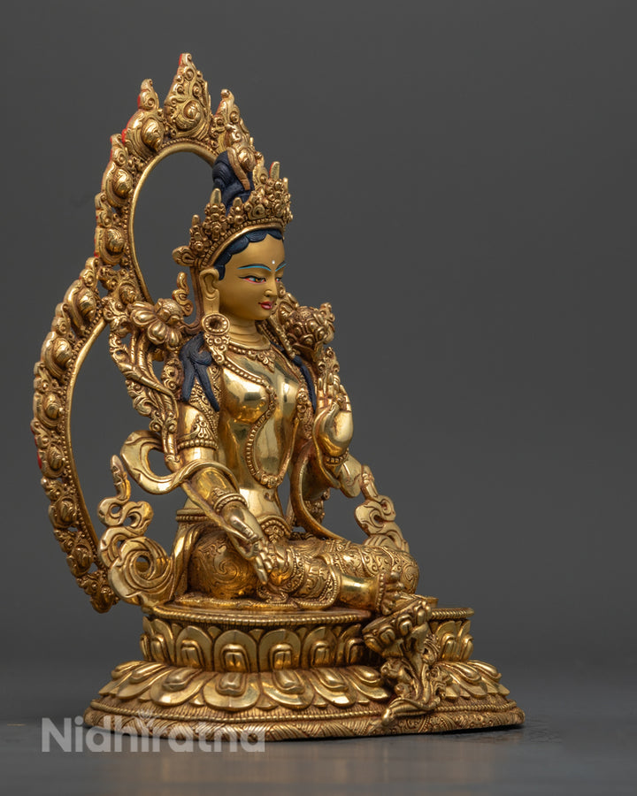 Green Tara Statue | Tibetan Bodhisattva of Healing