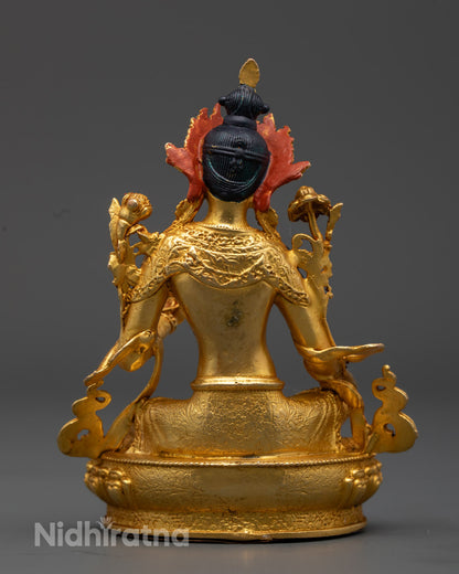 Sacred Green Tara Statue | Tibetan Buddhist Goddess