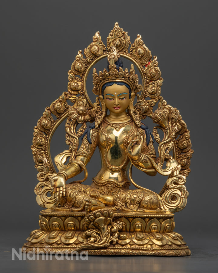 Green Tara Statue | Tibetan Bodhisattva of Healing