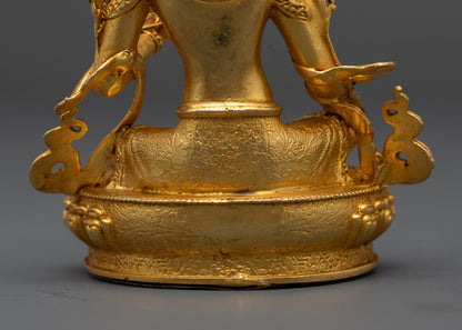 Sacred Green Tara Statue | Tibetan Buddhist Goddess