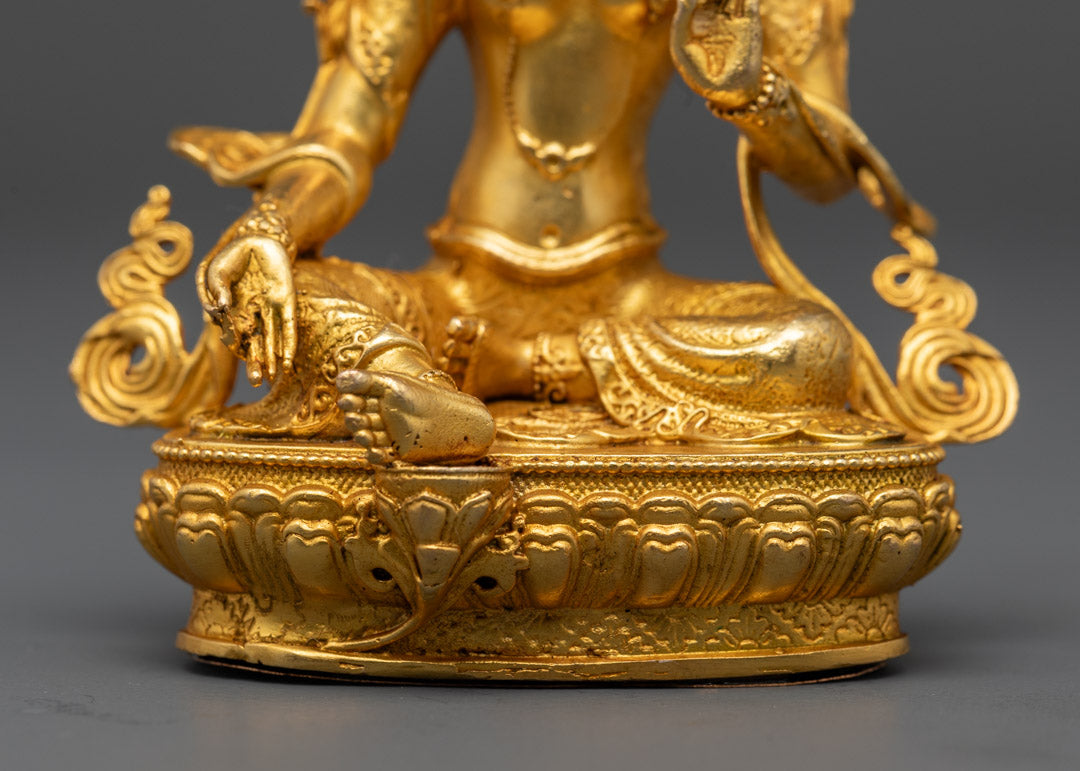 Sacred Green Tara Statue | Tibetan Buddhist Goddess