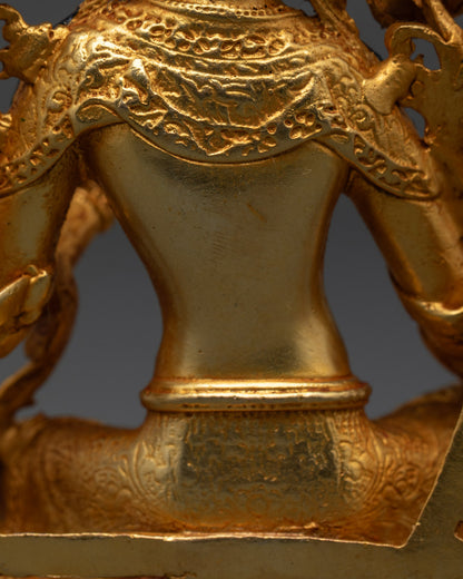 Green Tara Statue | Handcrafted Nepalese Art for Healing