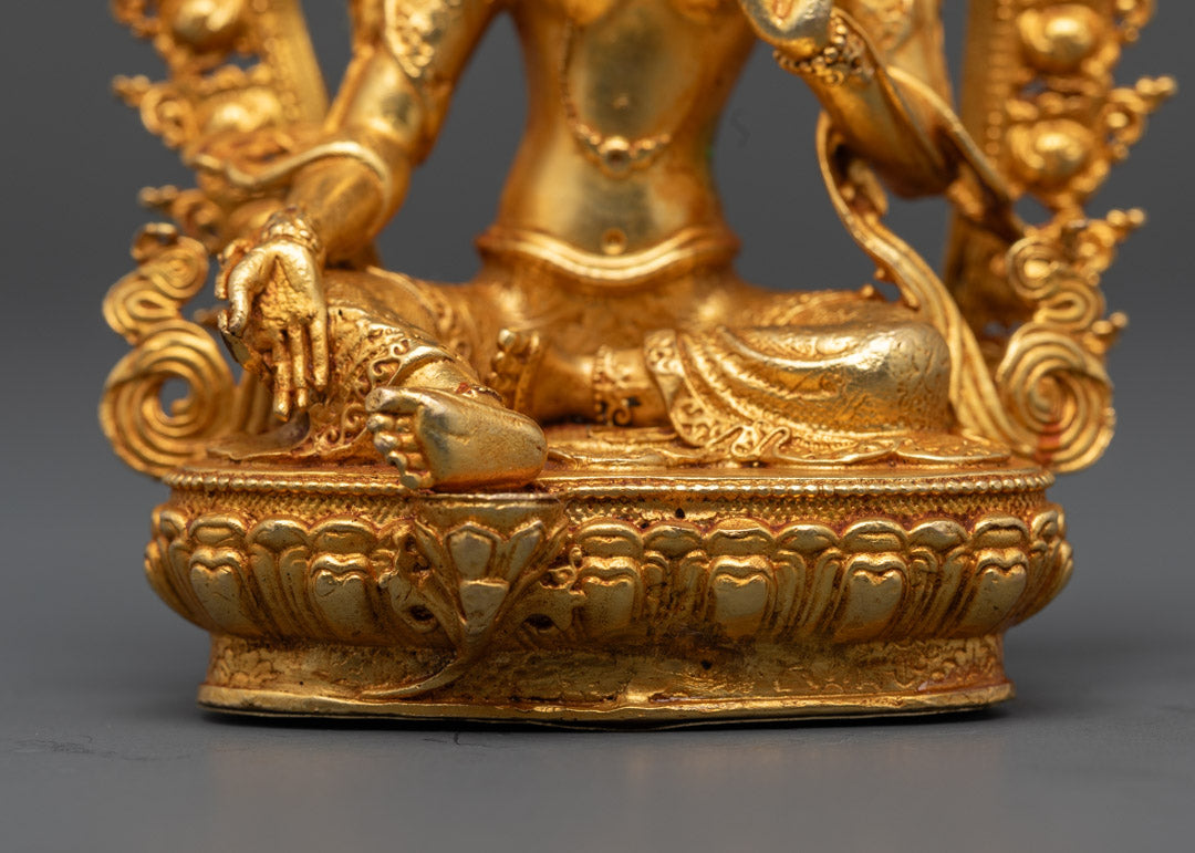 Green Tara Statue | Handcrafted Nepalese Art for Healing