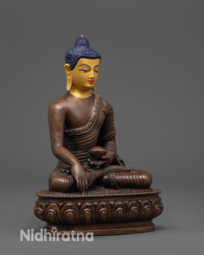 Tibetan handcrafted copper sculpture