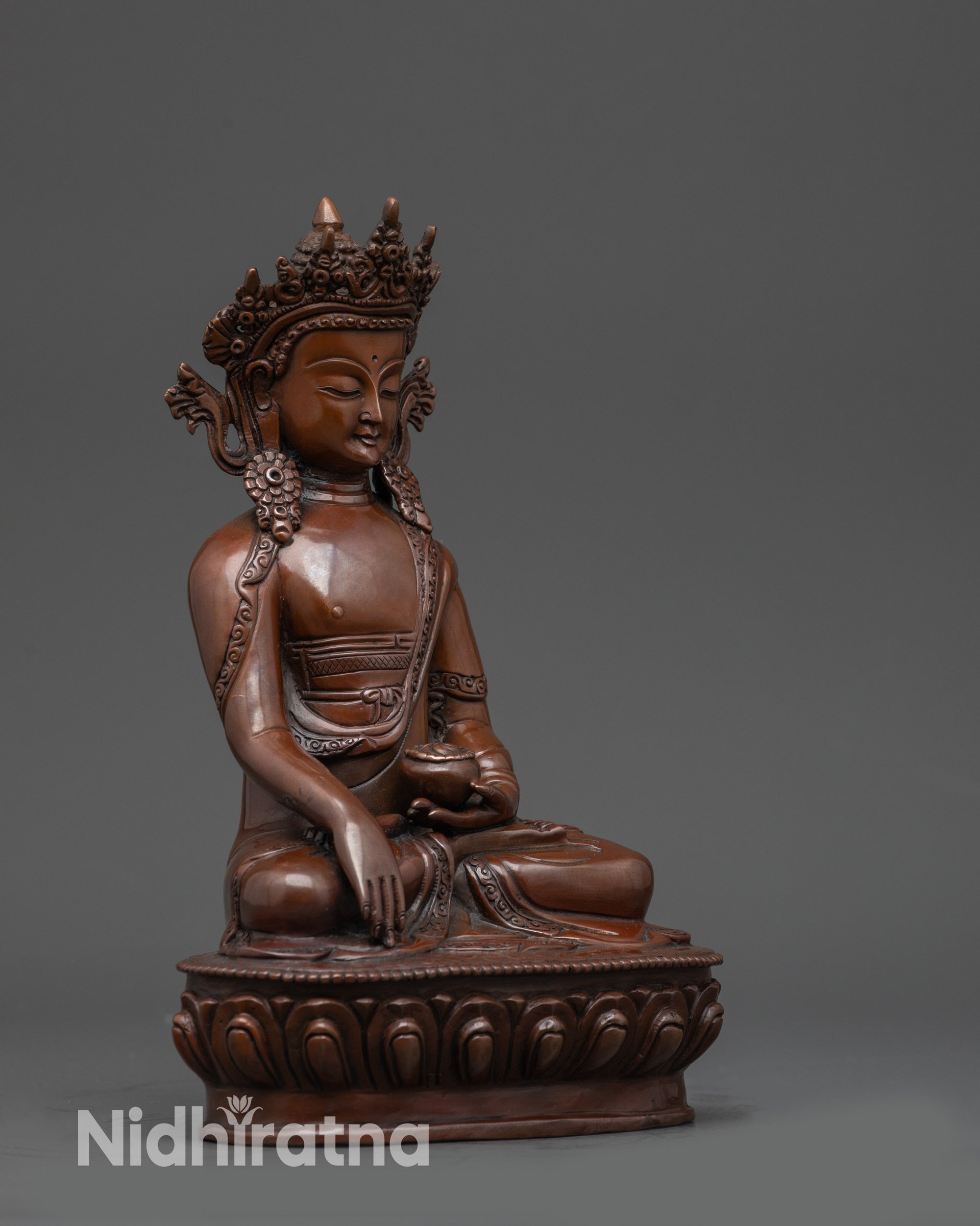 serene meditation altar figure