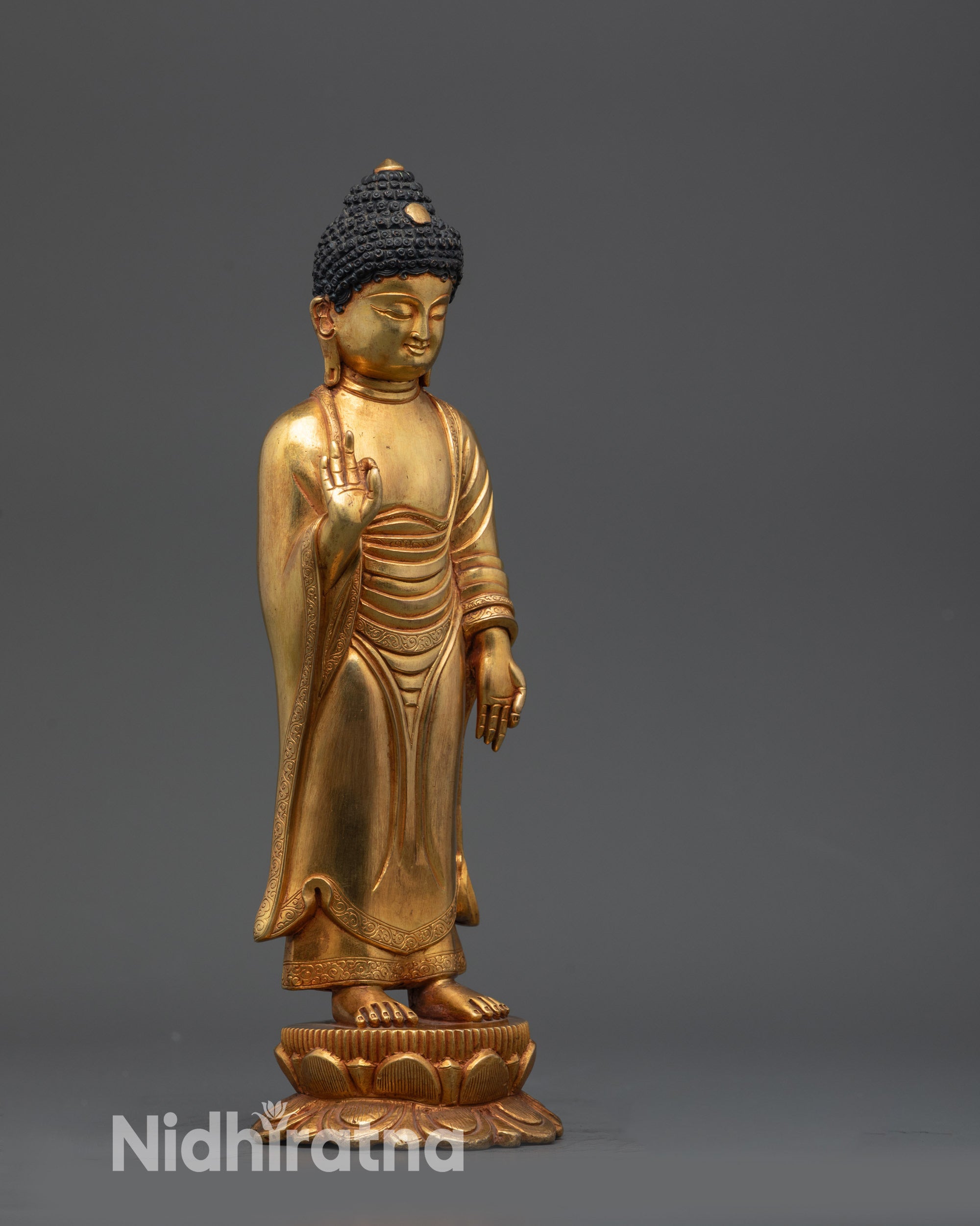 handcrafted Buddhist altar statue