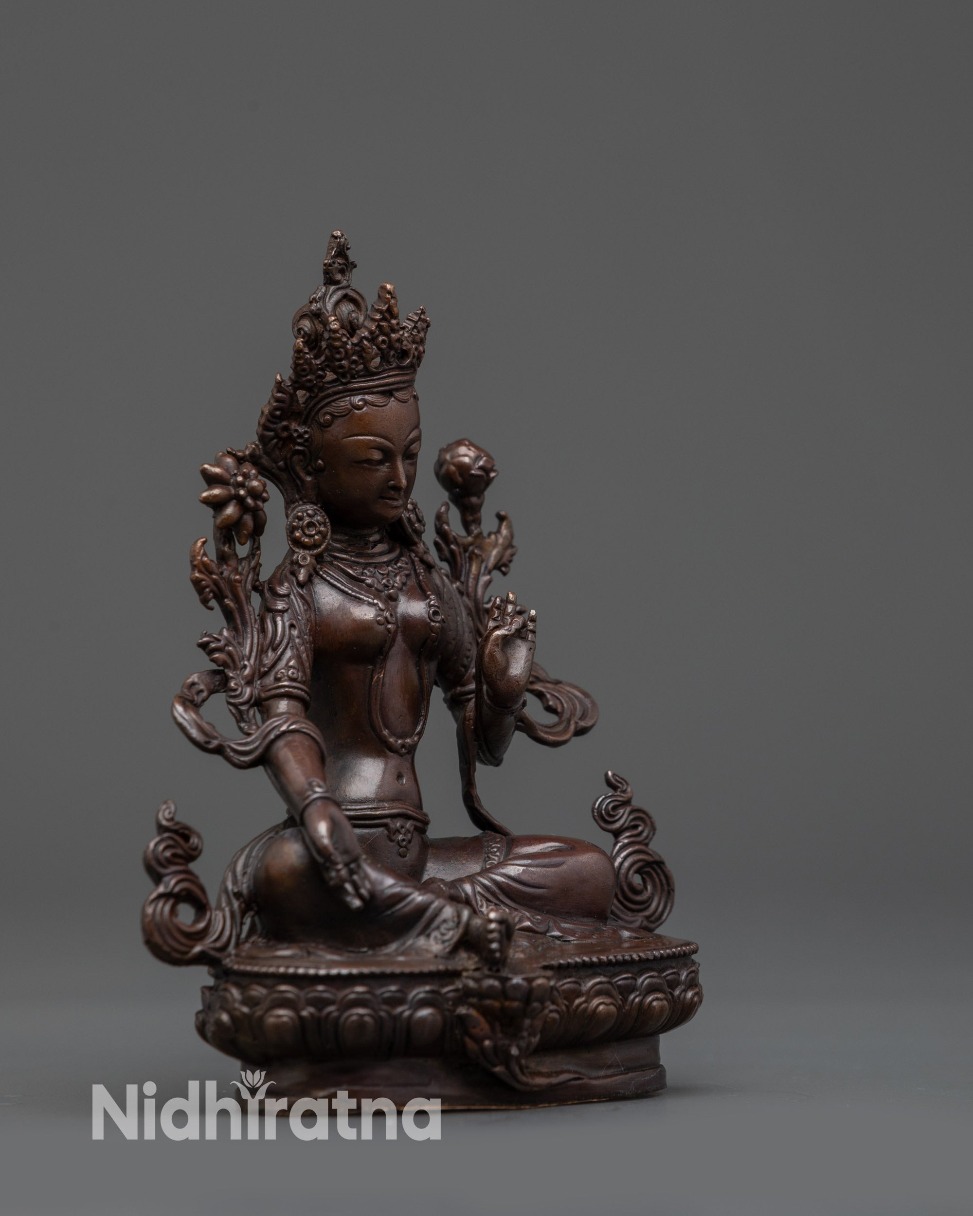 handcrafted Buddhist statue for meditation and altar