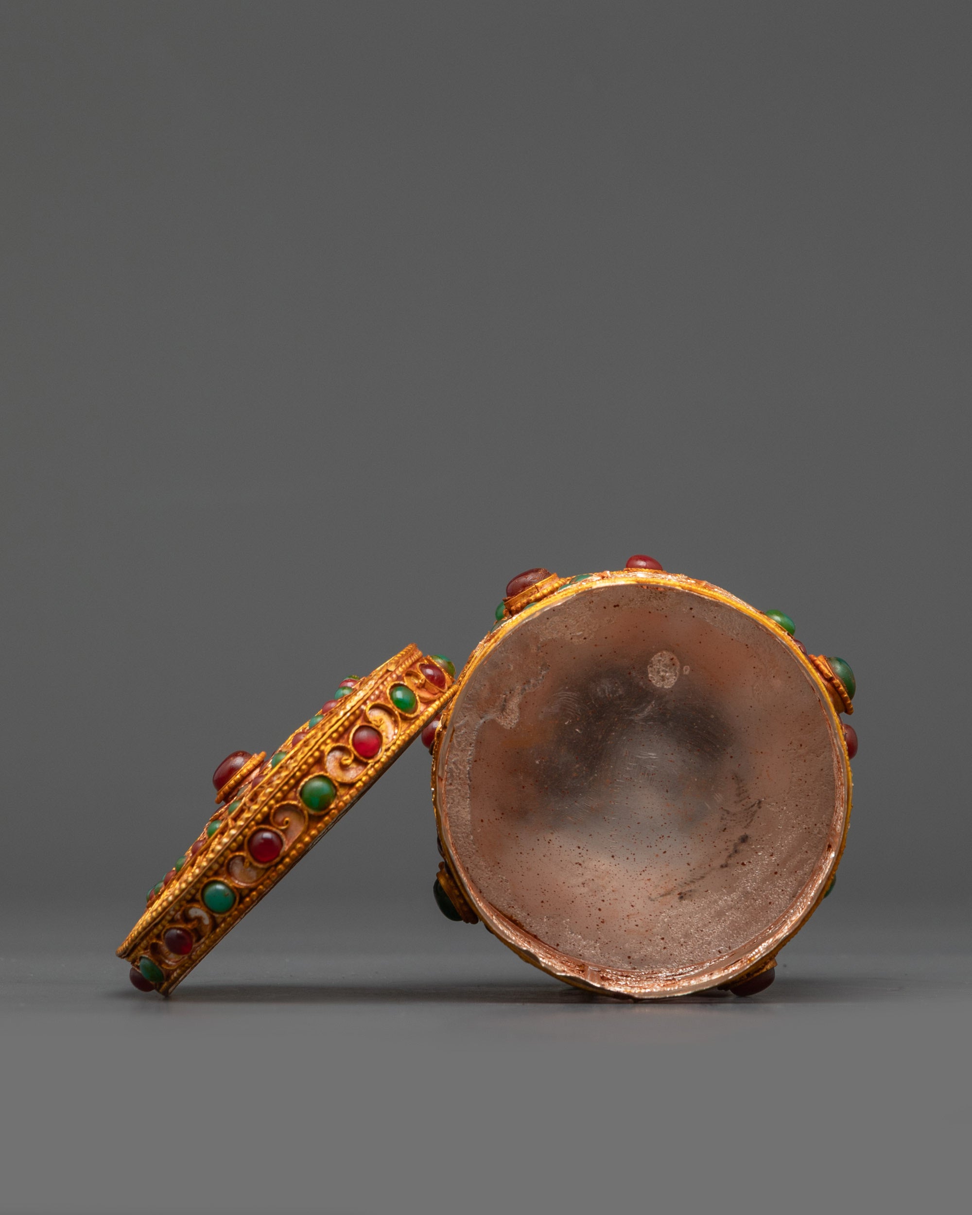 Side view Treasure Jewelry Box handcrafted by Nepalese master artisans