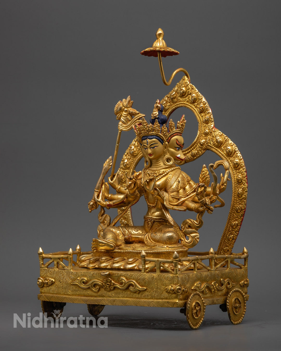 Marichi sculpture crafted from copper using the lost wax method by Nepalese artisans