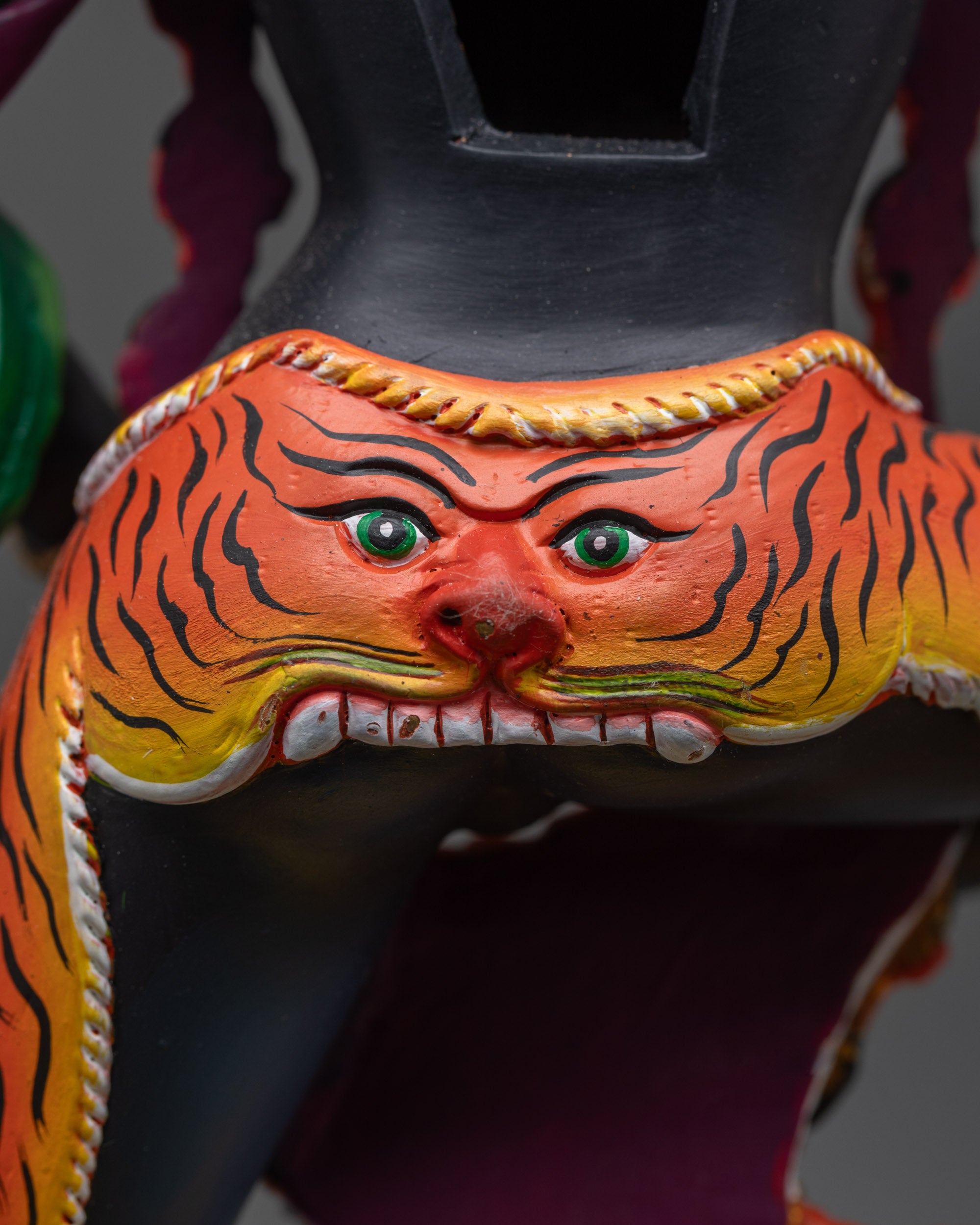 Wrathful Lion-Faced Simha Mukha Statue | Tibetan Buddhist Artwork