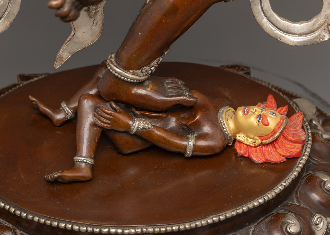 Hand-Carved Singha Mukha Statue | Wrathful Lion-Faced Dakini