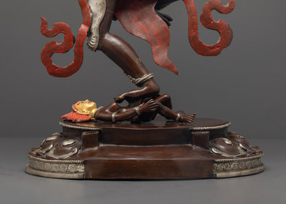 Hand-Carved Singha Mukha Statue | Wrathful Lion-Faced Dakini