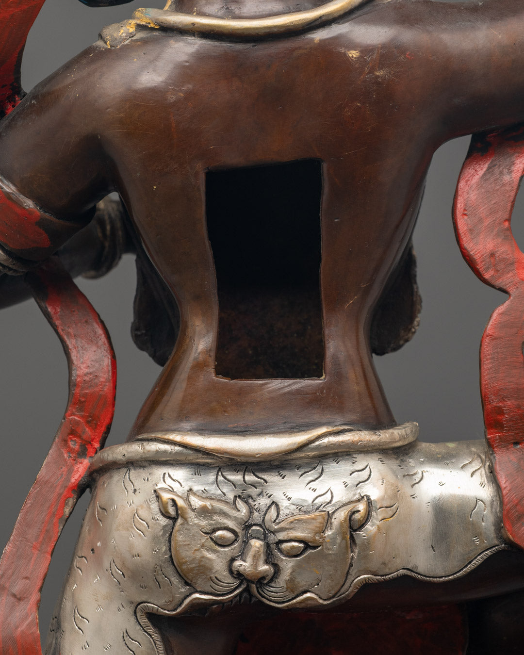 Hand-Carved Singha Mukha Statue | Wrathful Lion-Faced Dakini