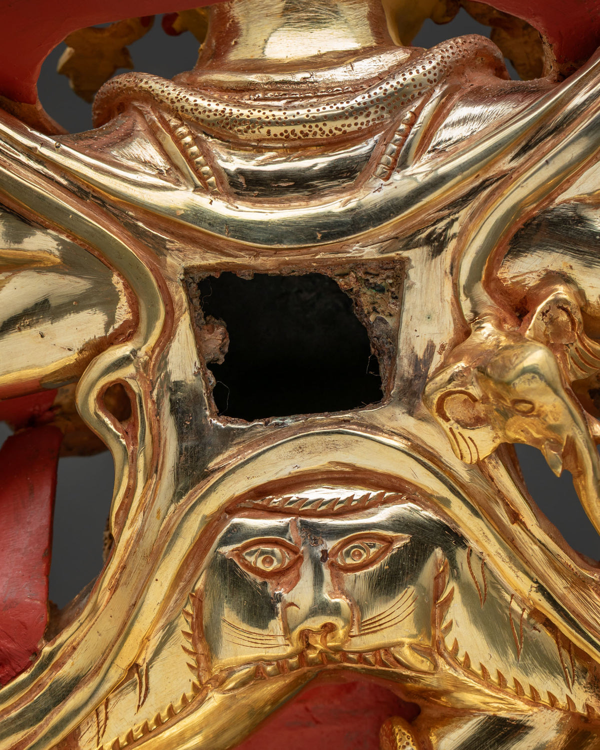 Premium Gonpo Chagdrukpa Statue | Six-armed Dharma Protector Deity