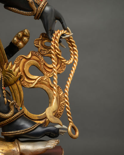 Six-armed Black Mahakala Statue | Wrathful Warrior of Dharma