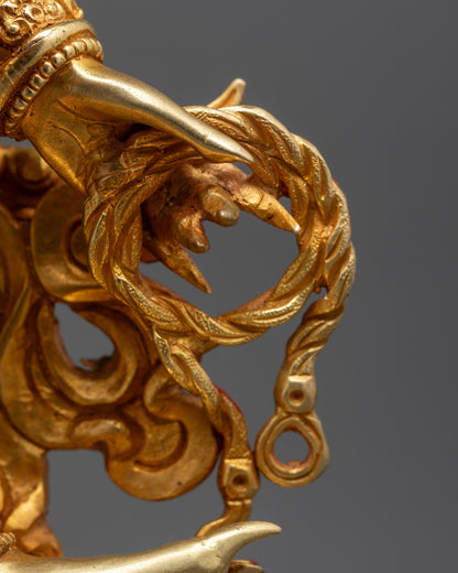 Wrathful Six-Armed Mahakala Statue | Nepalese Artisan Buddhist Artwork