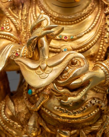 Wrathful Six-Armed Mahakala Statue | Nepalese Artisan Buddhist Artwork